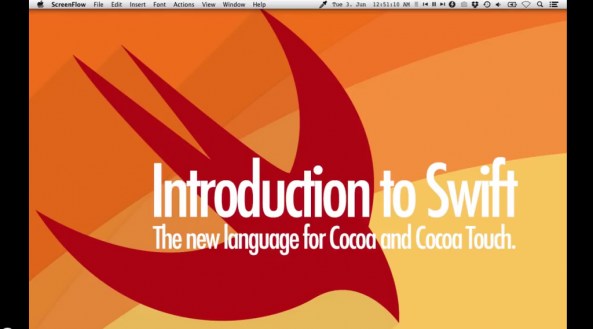 First Video Tutorial about the Apple swift programming language