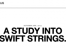 A study into swift strings.